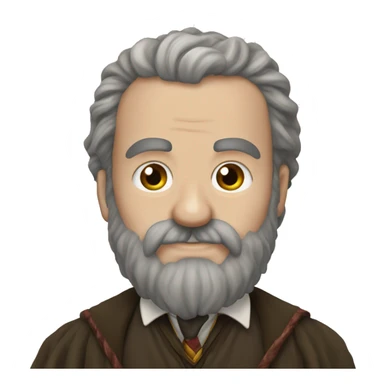 Hagred from Harry Potter bushy beard sticker