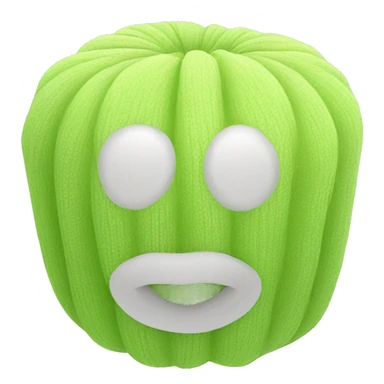 Synthetic mesh loofah sticker