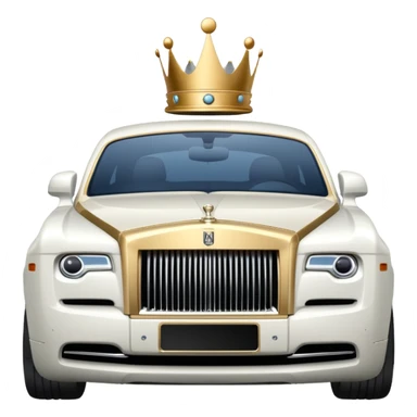 white Rolls-Royce car sticker