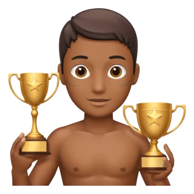 swimmer trophy sticker