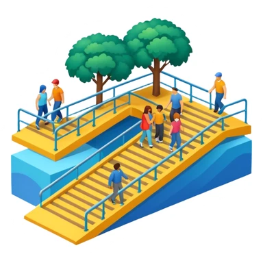 isometria illustrazione 3d accessibilità  sticker