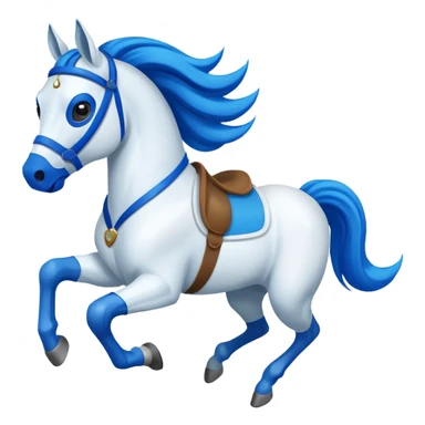 horse with blue mask sticker