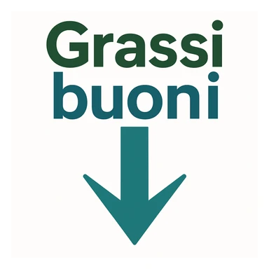 Grassi buoni con freccia in basso, come a significare che vanno al ribasso sticker