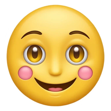 Emoji with one eye up side down sticker
