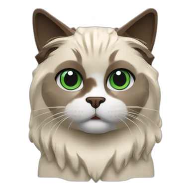 lego of ragdoll cat sticker