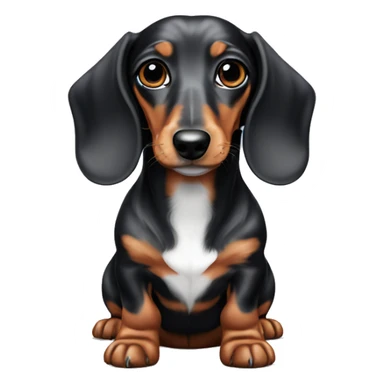 Dapple mini dachshund sticker