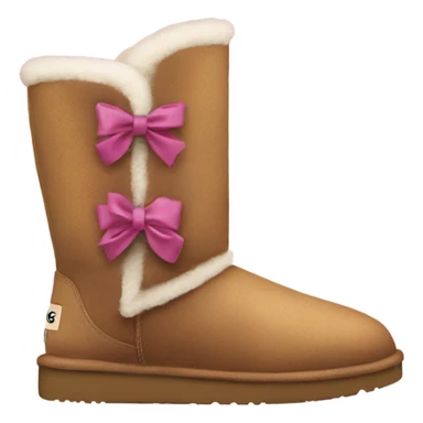ugg boots with bows sticker