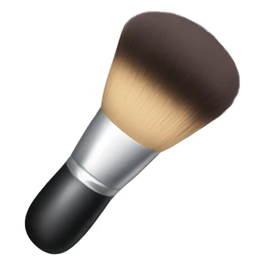 Makeup powder brush sticker