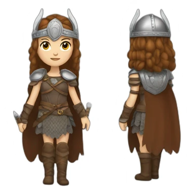 princess Viking warrior Freja sticker