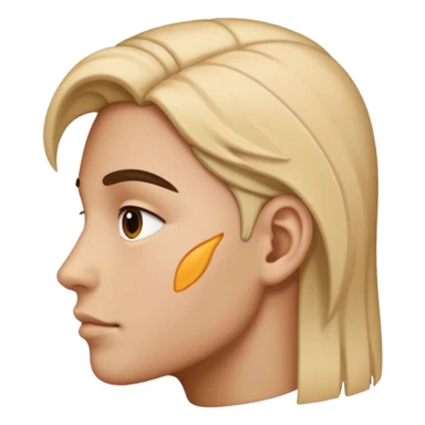 Face side eyeing someone beside it  sticker