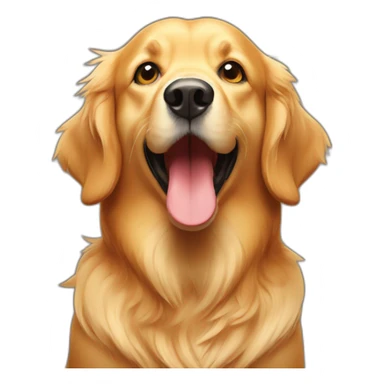 Golden retriever rating sausage sticker