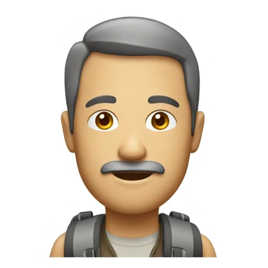 man traveller sticker