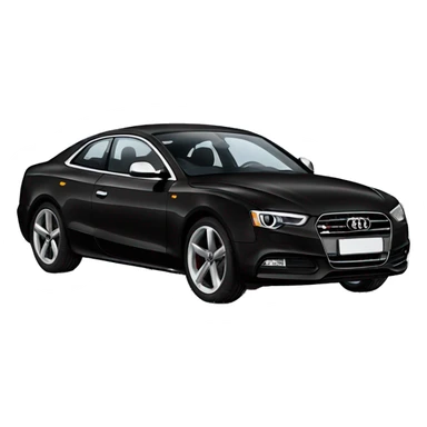 Black audi a5 sticker