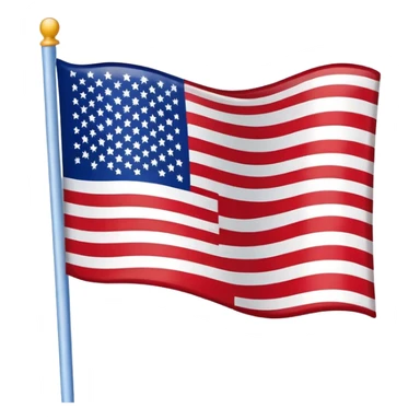 United States flag sticker