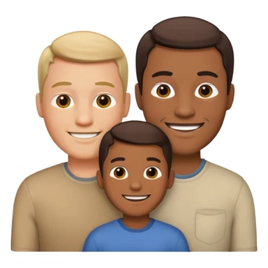 Two fathers and two sons  sticker