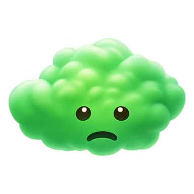 massive green fart cloud sticker