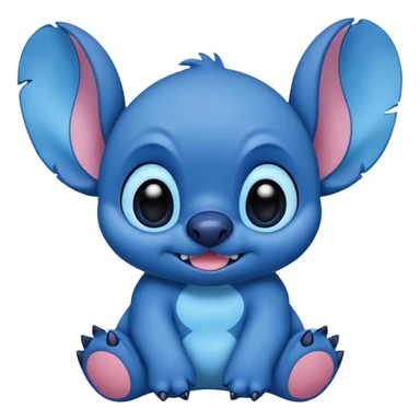 stich diciendo hola sticker