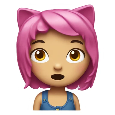 Confused hello kitty sticker