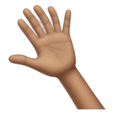 Hand who said bye sticker