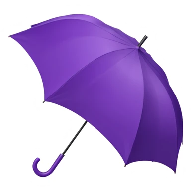 purple umbrella sticker