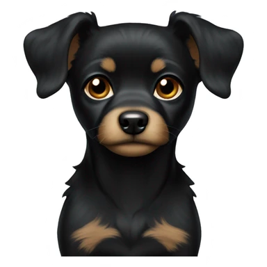 black chipoo sticker