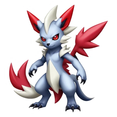 Cool Edgy Shiny Digimon-Weavile-Absol-Zangoose-hybrid full body sticker