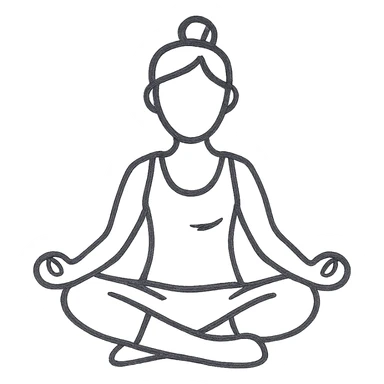 yoga woman sticker
