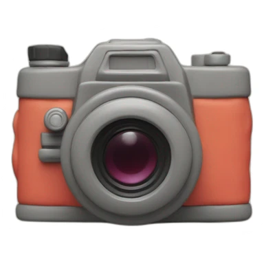 Plasticine slr film camera sticker