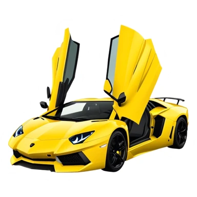 Lamborghini Aventador - Lamborghini (Model Year: 2021) (Iconic colour: Yellow) sticker
