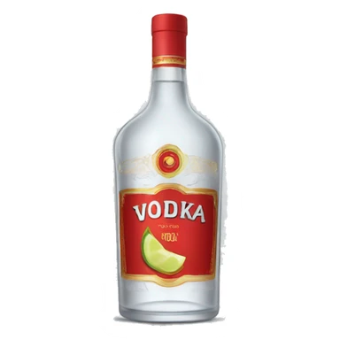 Russian vodka sticker