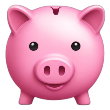 pink piggy bank sticker