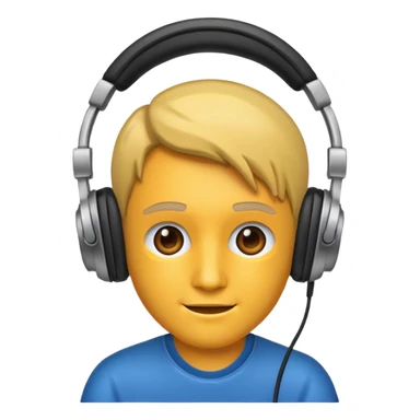 DJ with headphones sticker
