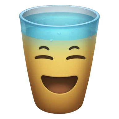 Vaso de agua sticker