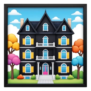 open doll mansion sticker