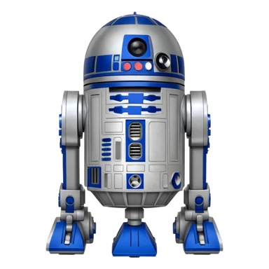 A robot R2D2 of starwars sticker