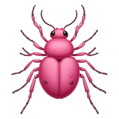 pink tick  sticker
