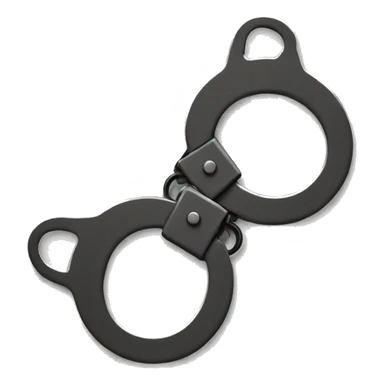 Fuzzy handcuffs sticker