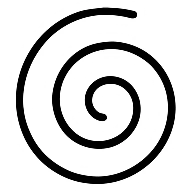 Add a subtle shadow to the Wicken spiral, keep black, white, and grey colors, simple and modern style, no background sticker