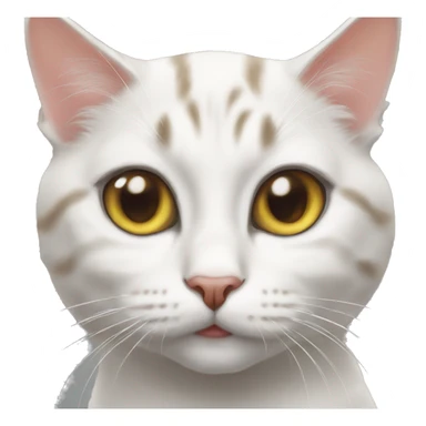 realistic indoor cat portrait sticker