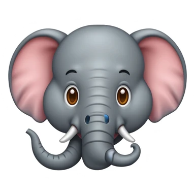 emoji with no elephants in it sticker