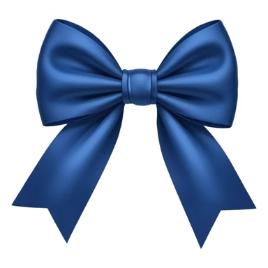 Dark blue bow sticker