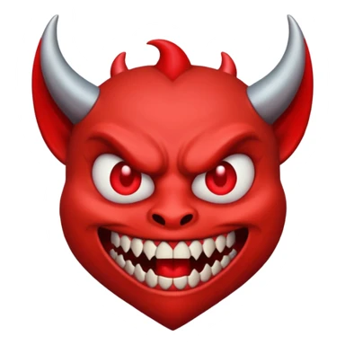demon with heart eyes  sticker