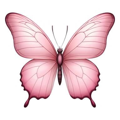 Light pink butterfly sticker