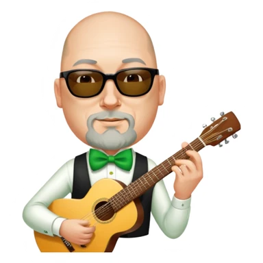 Leprechaun Guitarist sticker