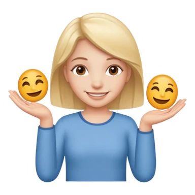 girl holding a six in one hand and a seven in the other hand sticker