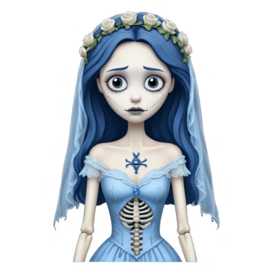 heart corpse bride  sticker