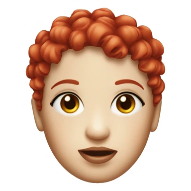 doll head pierced with red-headed pins sticker