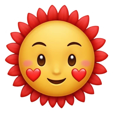 bursting with love sticker