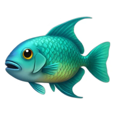 Ramirezi fish sticker