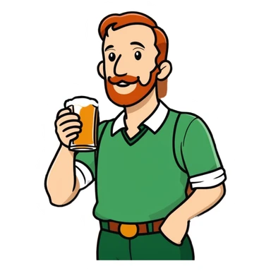 Irish pub Willie Fisher sticker